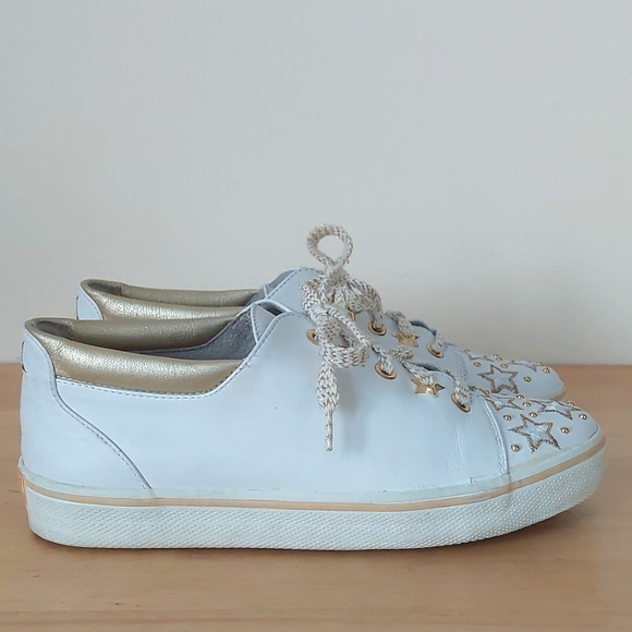 Stuart weitzman white leather sneakers - Picture 3 of 13